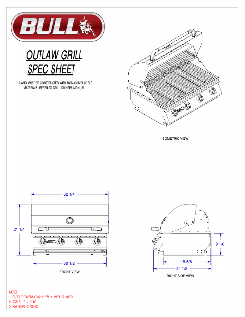 Page n°1 - Manuel utilisateur Bull Outlaw 26038