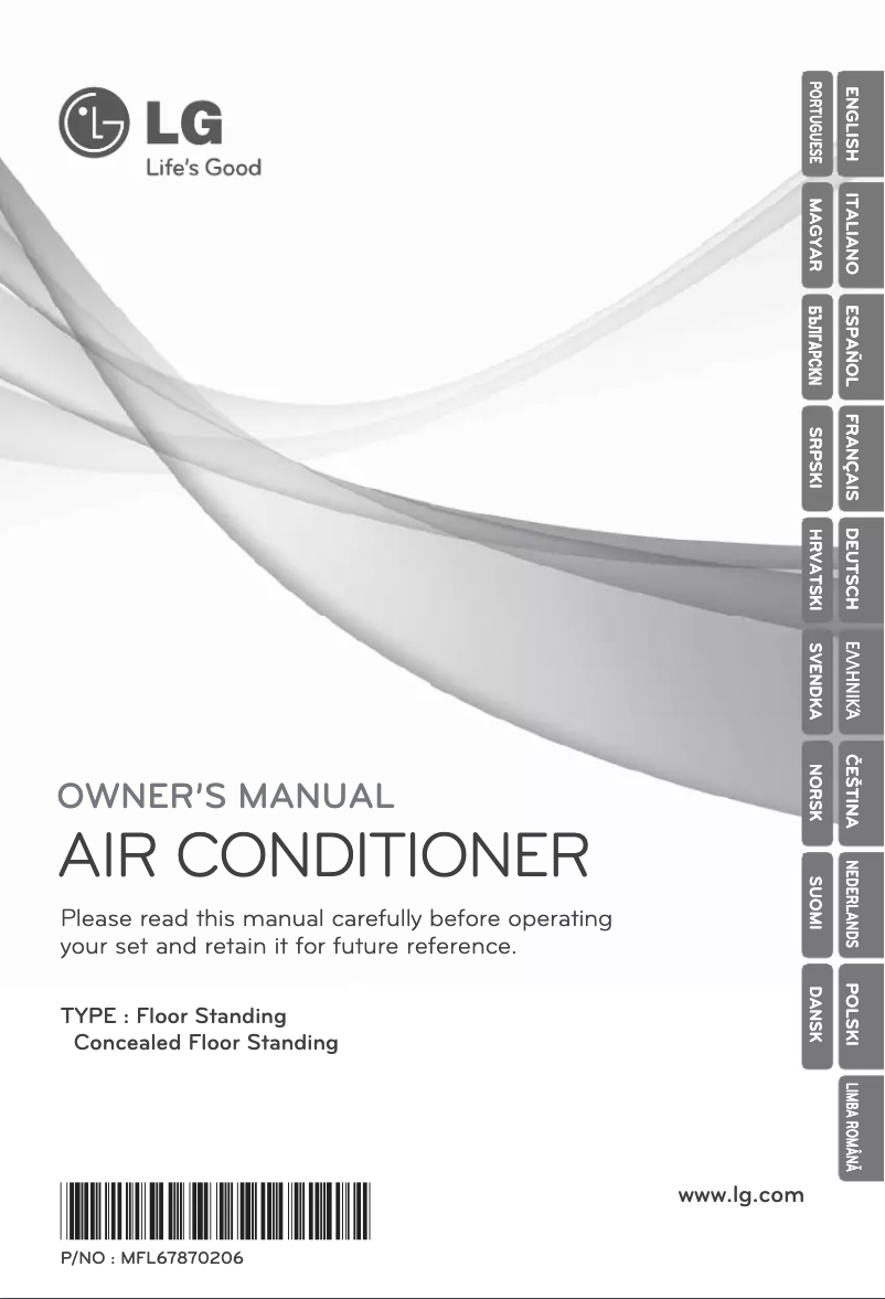 Image de la première page du manuel de l'appareil ARNU24GCFA2