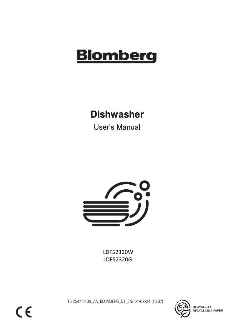 Page n°1 - Mode d'emploi Blomberg LDF52320W