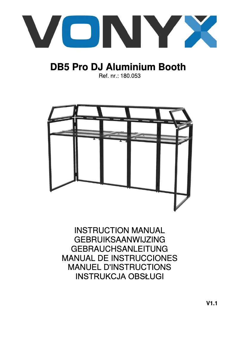 Página 1 del manual Manual de usuario Vonyx DB5