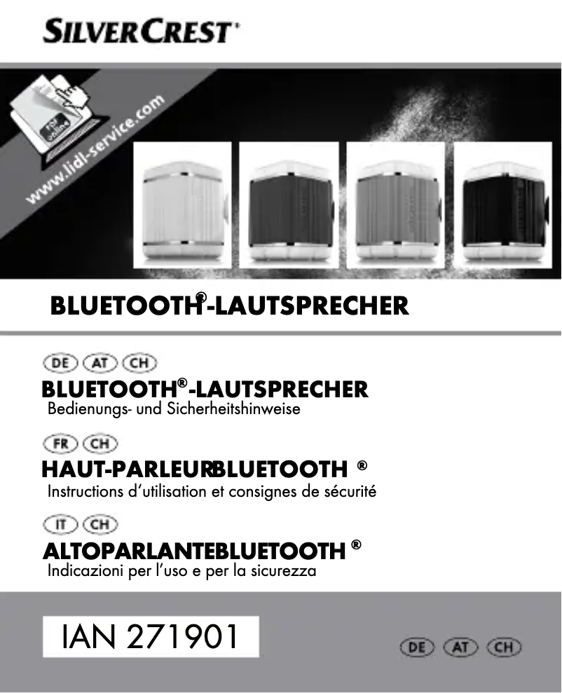 Page n°1 - Manuel utilisateur SilverCrest IAN 279324