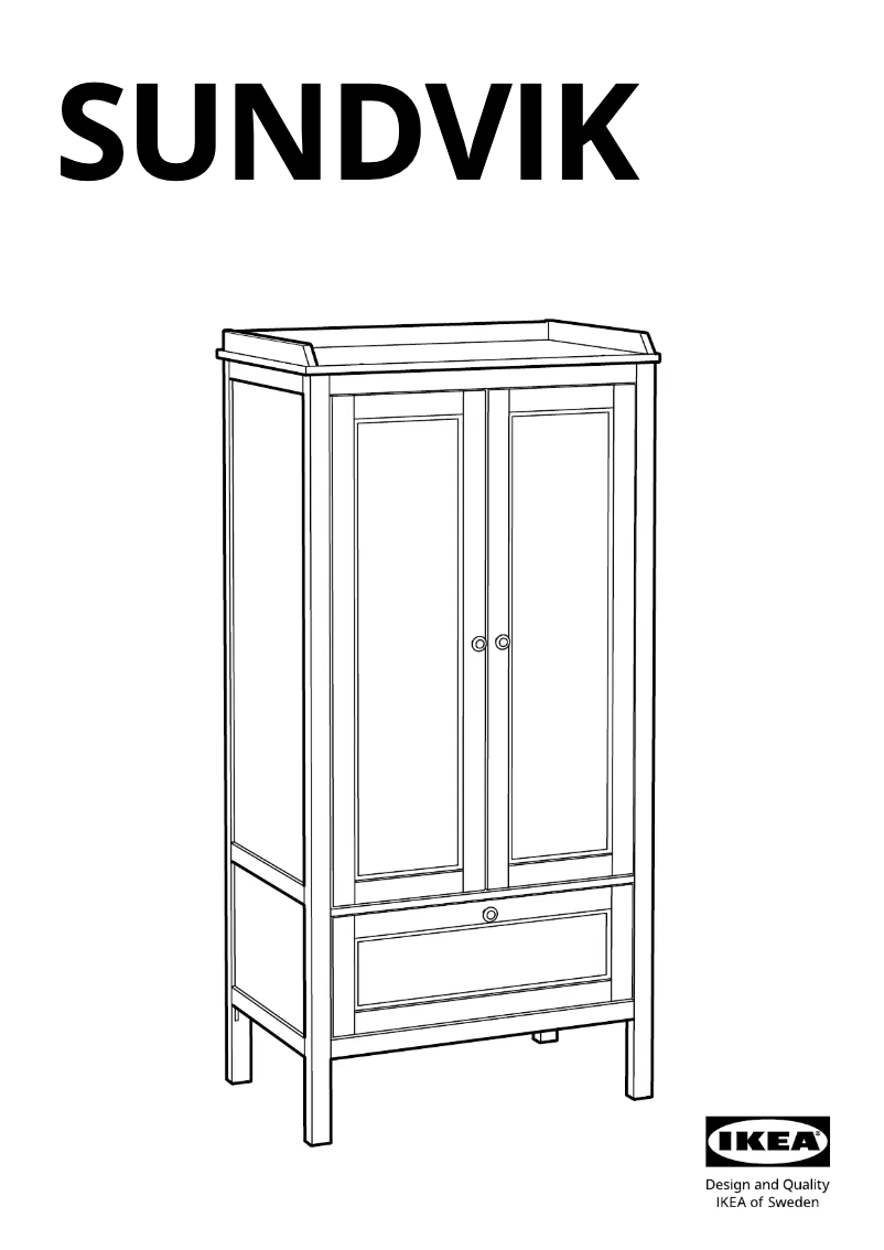 Image de la première page du manuel de l'appareil SUNDVIK 705.765.79