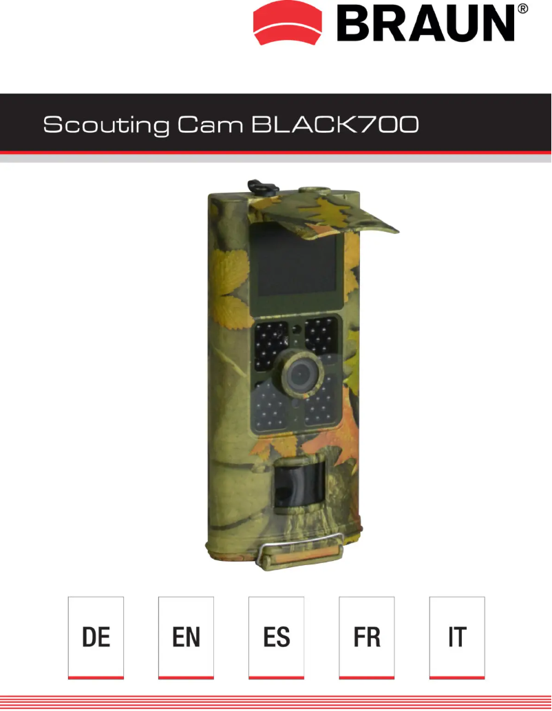 Page n°1 - Manuel utilisateur Braun Black700