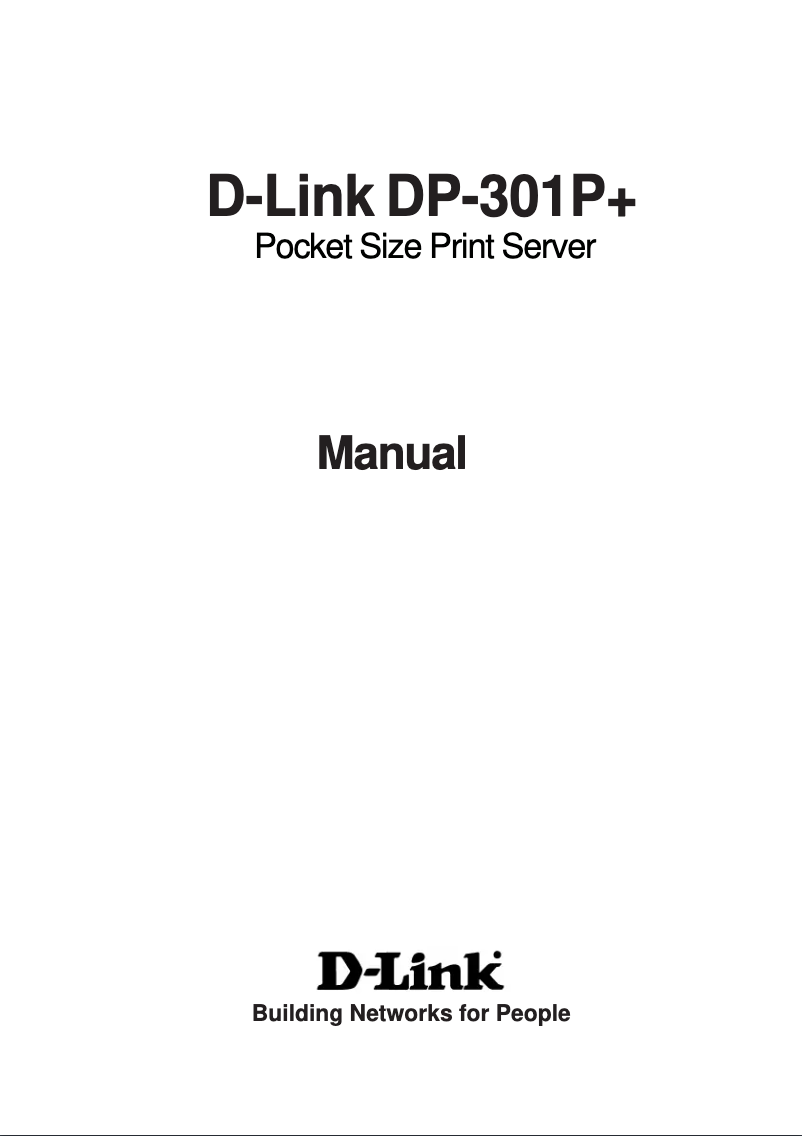 Página 1 del manual Manual de usuario D-Link DP-301P+