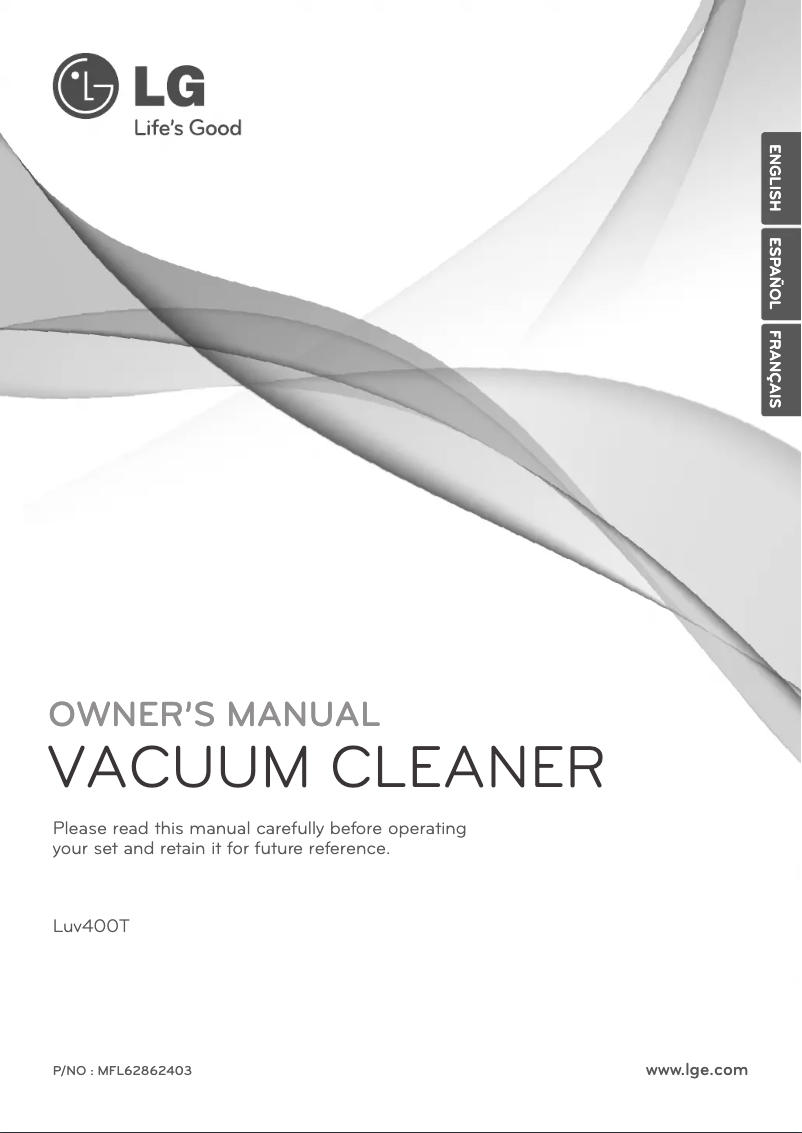 Página 1 del manual Manual de usuario LG Total Care LuV400T