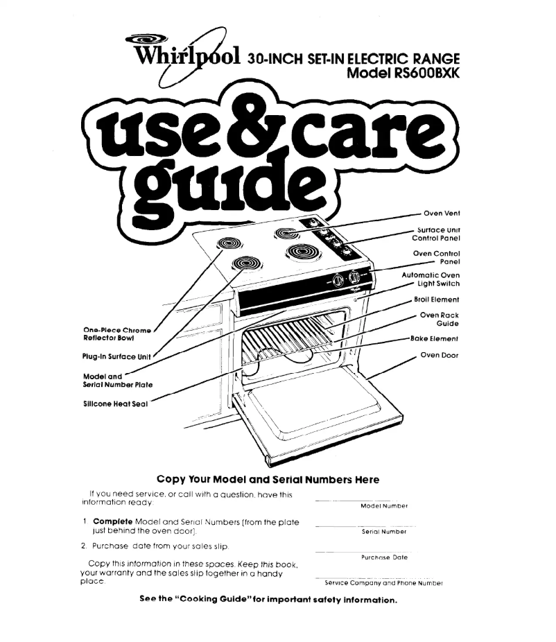 Image de la première page du manuel de l'appareil RS600BXK2