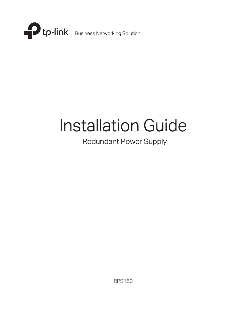 Page 1 de la notice Manuel utilisateur TP-Link RPS150