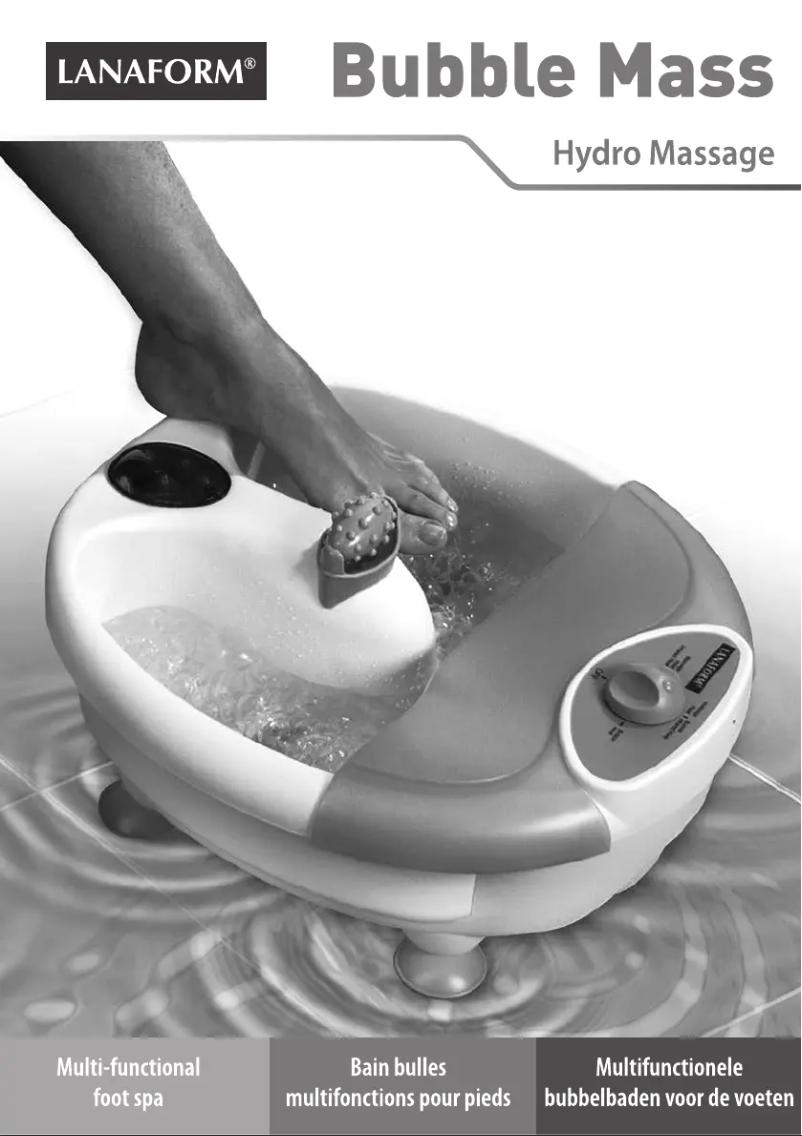 Image de la première page du manuel de l'appareil Bubble Mass