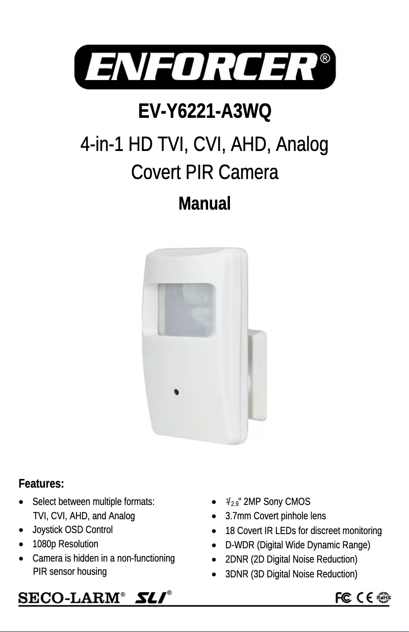 Page 1 de la notice Manuel utilisateur Enforcer EV-Y6221-A3WQ
