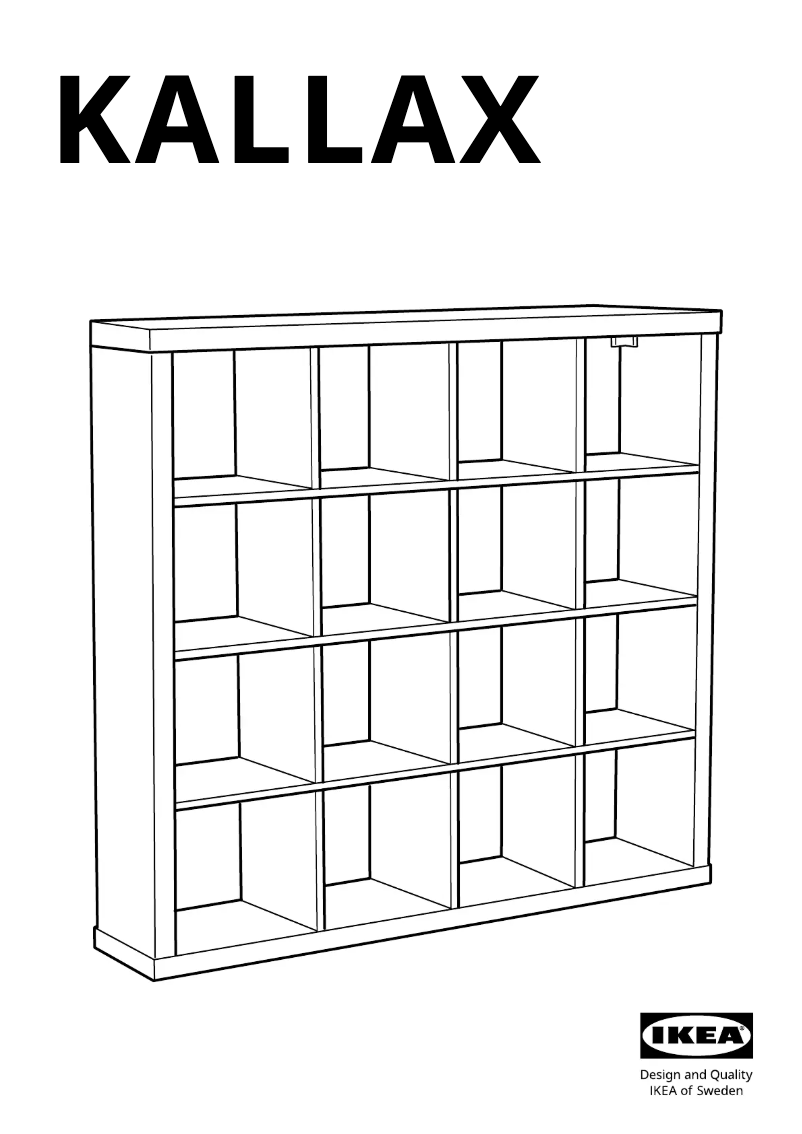 Image de la première page du manuel de l'appareil KALLAX 204.717.25