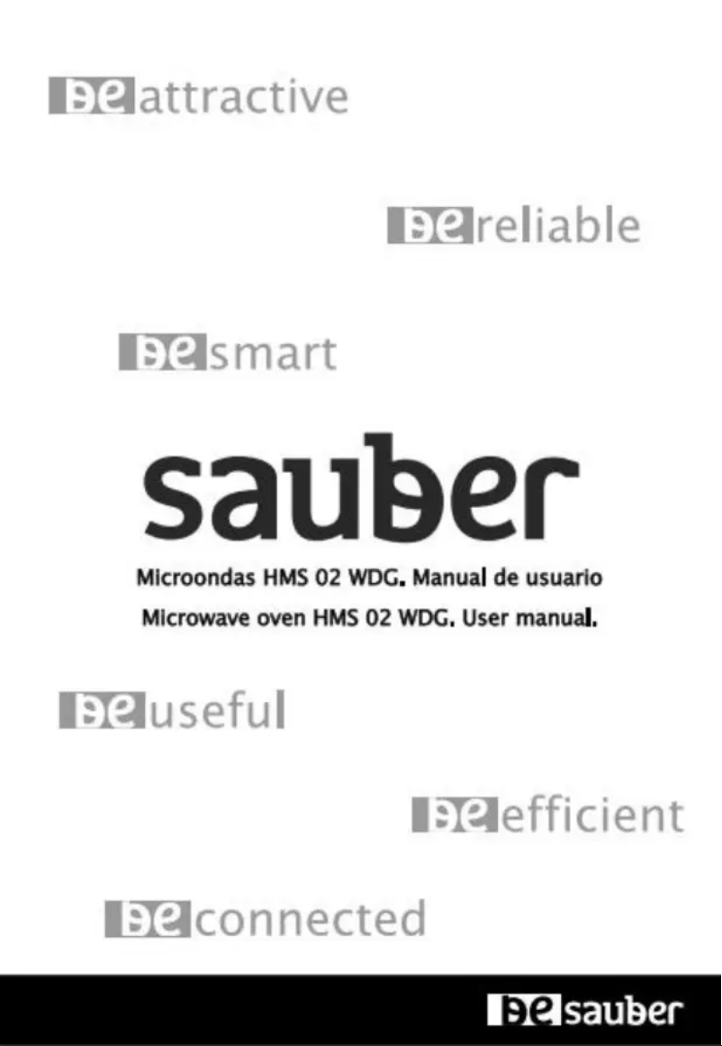 Page 1 de la notice Manuel utilisateur Sauber HMS02WDG