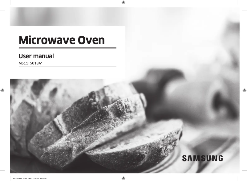 Page 1 de la notice Manuel utilisateur Samsung MS11T5018AP