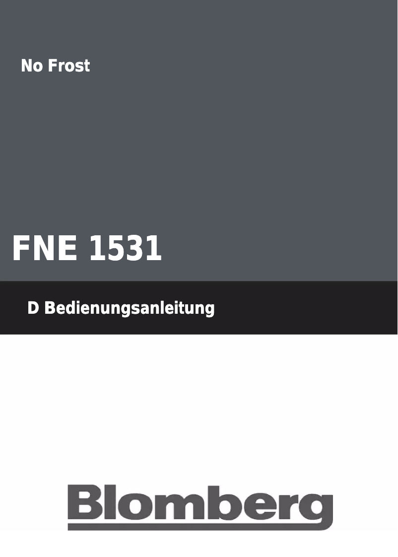 Image de la première page du manuel de l'appareil FNE 1531