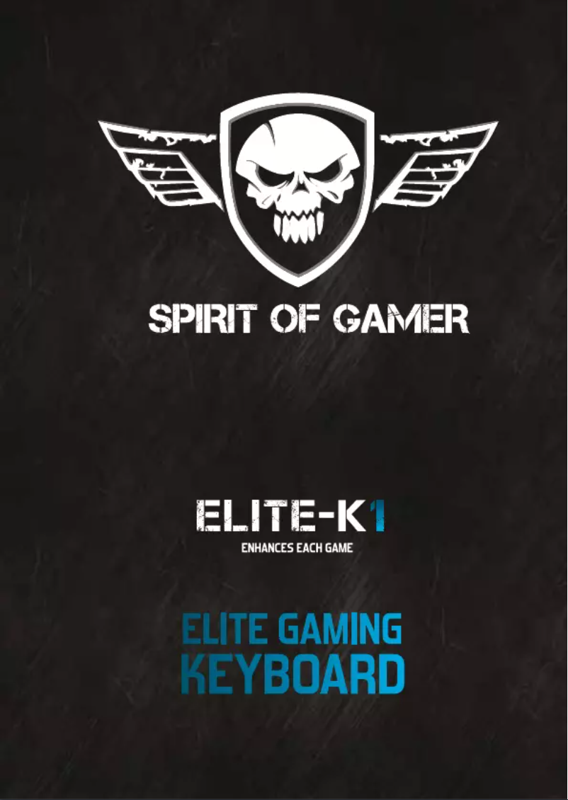 Page n°1 - Manuel utilisateur Spirit of Gamer ADVANCE CLA-EL861