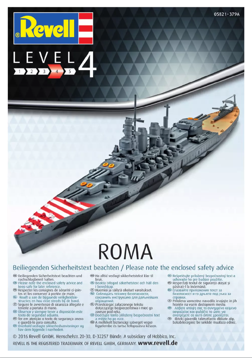 Page n°1 - Manuel utilisateur Revell Roma