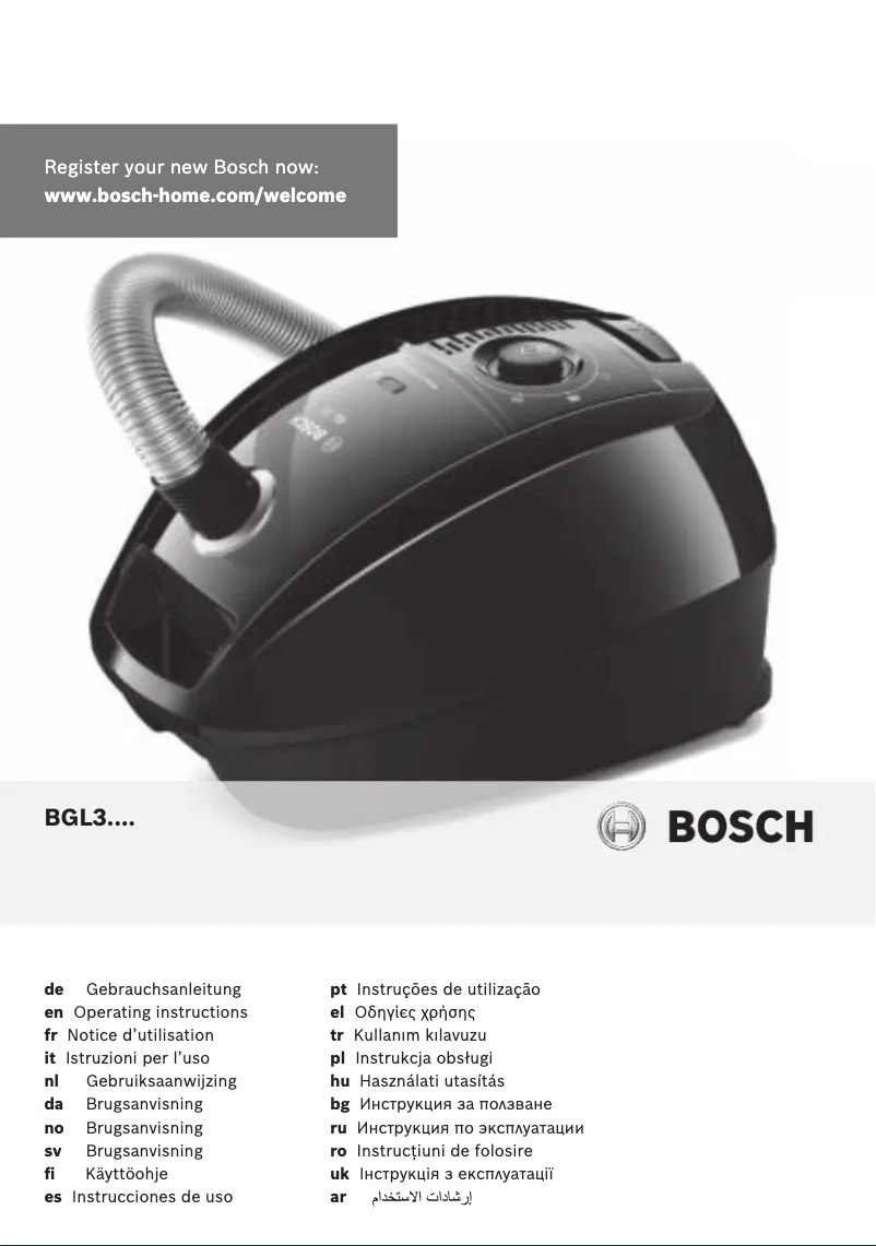 Página 1 del manual Manual de usuario Bosch BGL3A110