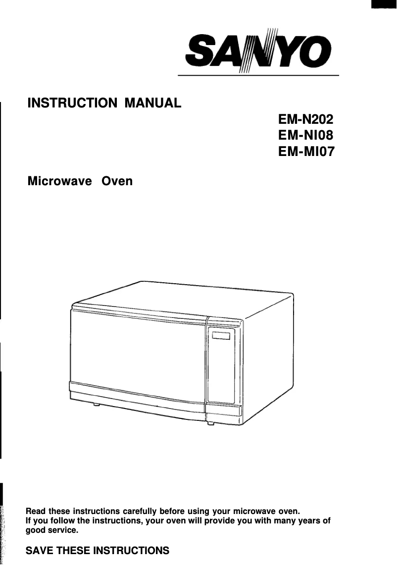 Page 1 de la notice Manuel utilisateur Sanyo EM-MI07