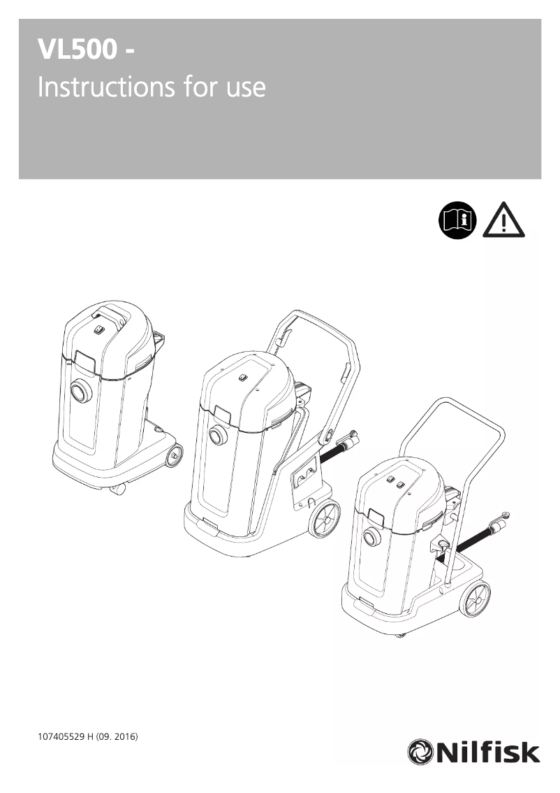 Image de la première page du manuel de l'appareil VL500 75-2 EDF