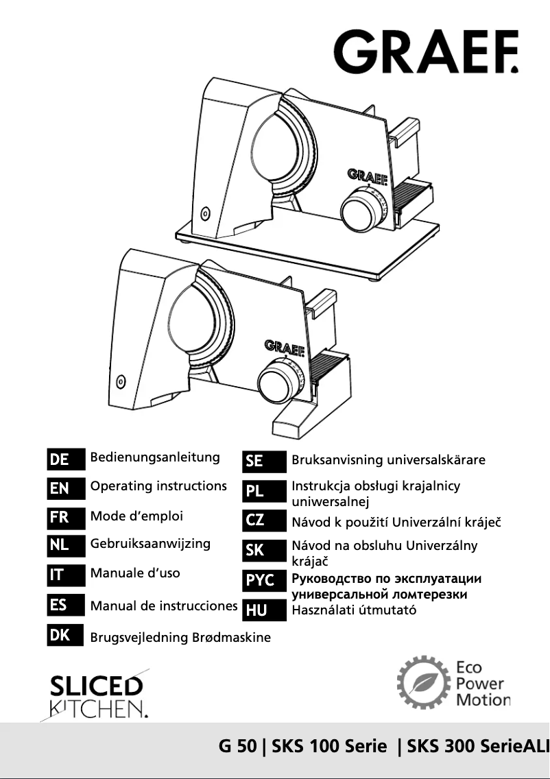 Página 1 del manual Manual de usuario Graef G52