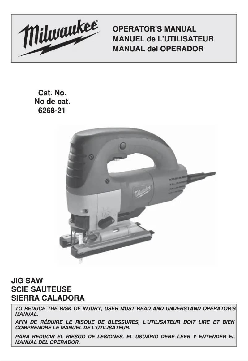 Image de la première page du manuel de l'appareil 6268-21