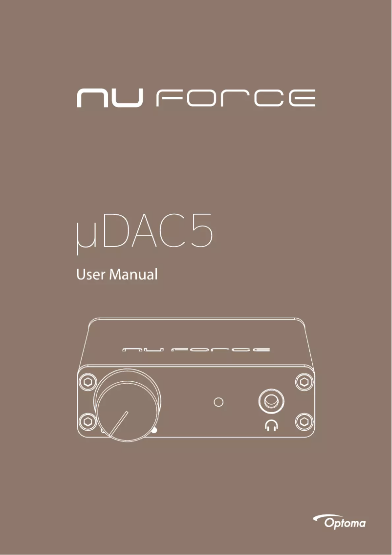 Image de la première page du manuel de l'appareil UDAC5
