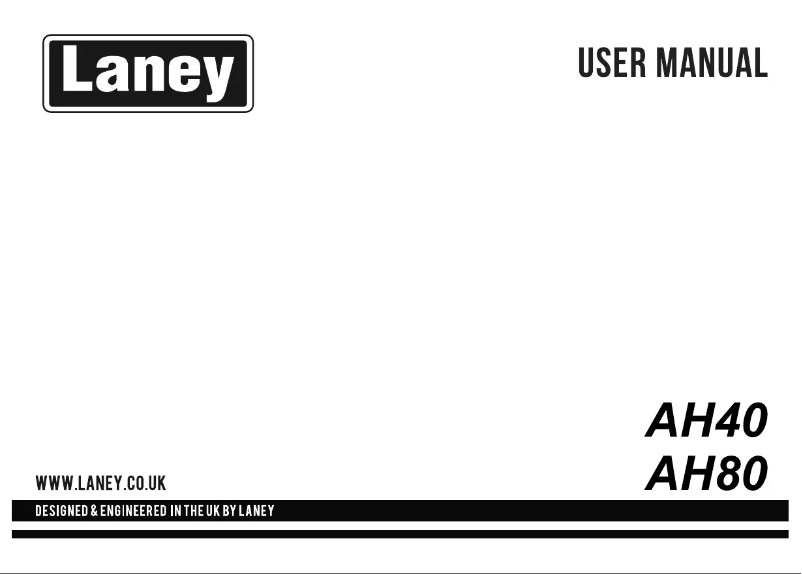 Page 1 of the manual User Manual Laney AH40