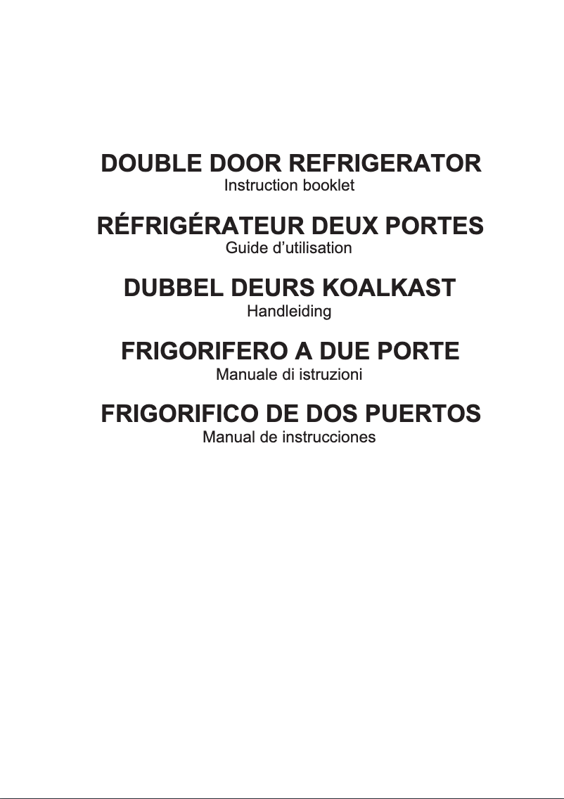 Page n°1 - Manuel utilisateur Continental Edison CEFD238VIMK2