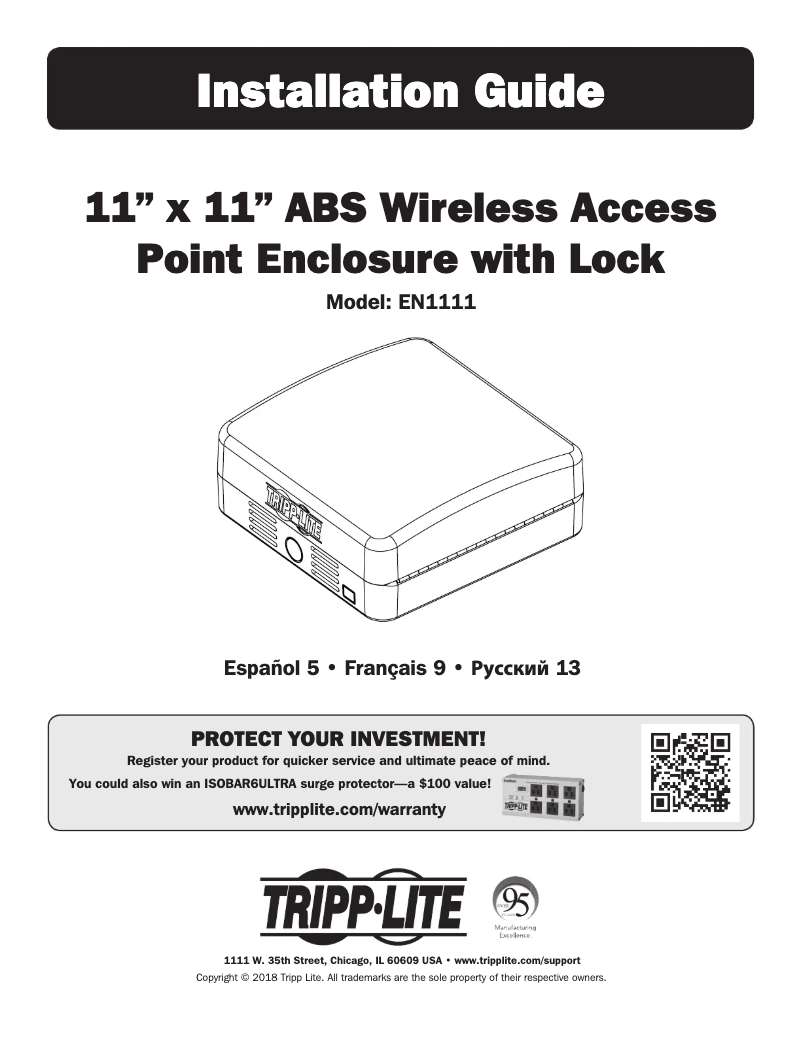 Page n°1 - Manuel utilisateur Tripp Lite EN1111