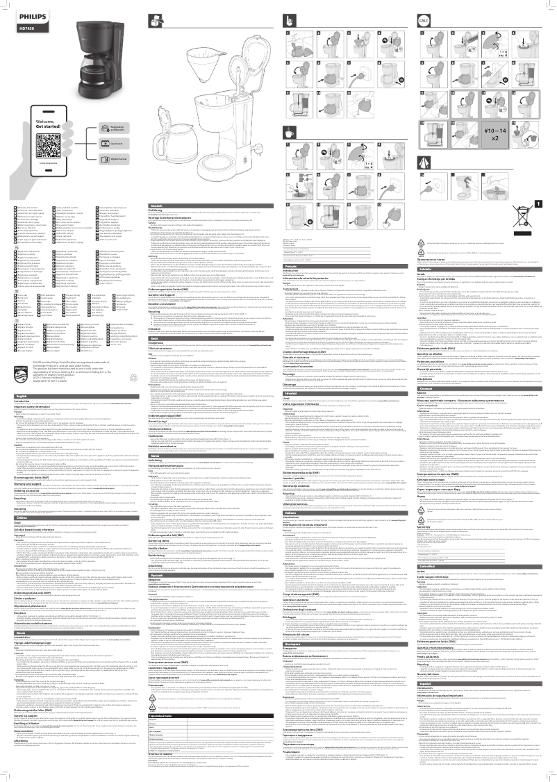 Page 1 of the manual User Manual Philips Essentials Collection HD7430