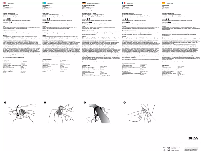 Page 1 of the manual User Manual Silva Pro Line SL10
