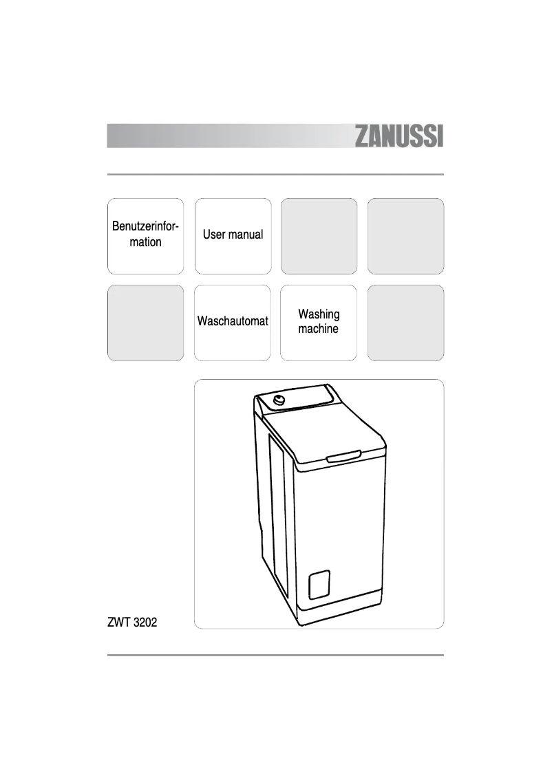 Página 1 del manual Manual de usuario Zanussi ZWT 3202