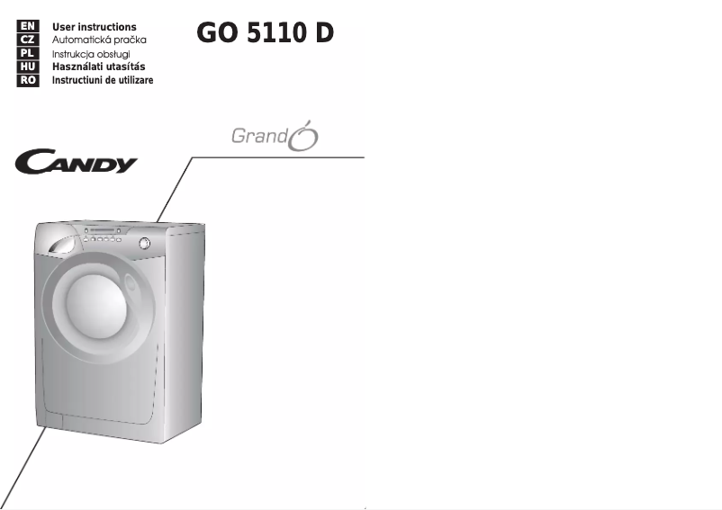 Image de la première page du manuel de l'appareil GO 5110 D