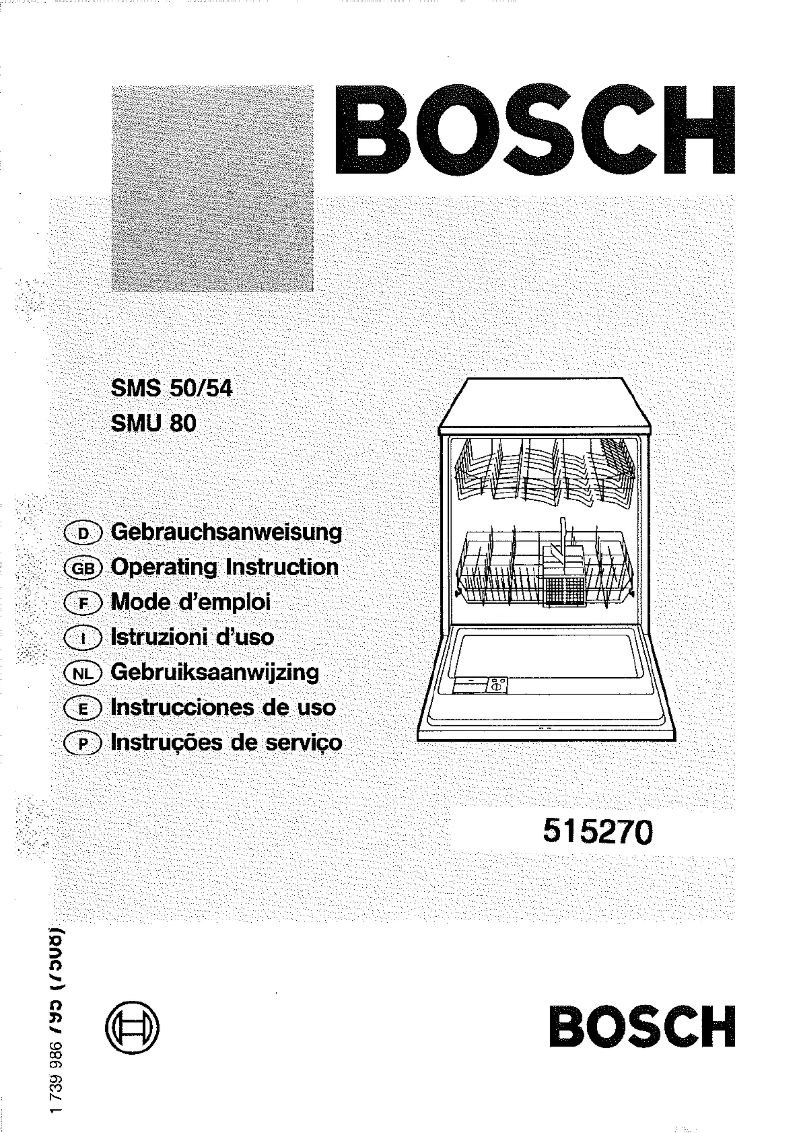 Página 1 del manual Manual de usuario Bosch SMS54