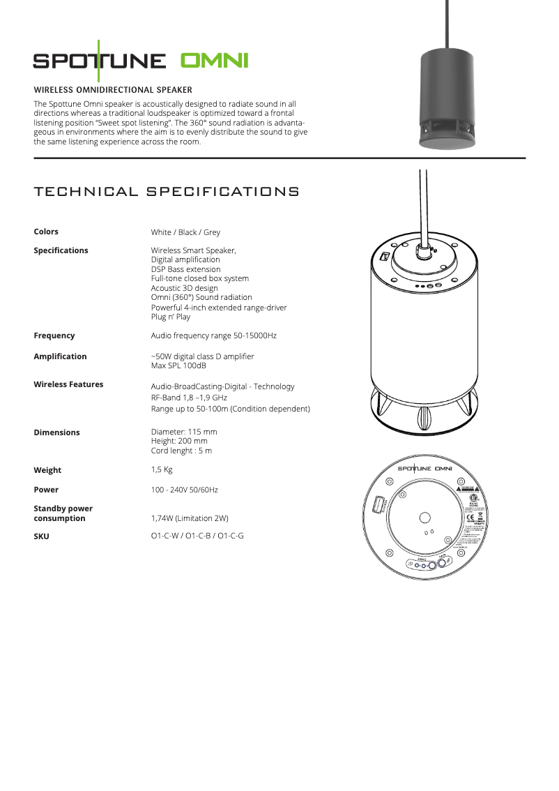 Image de la première page du manuel de l'appareil OMNI-CORD/SW