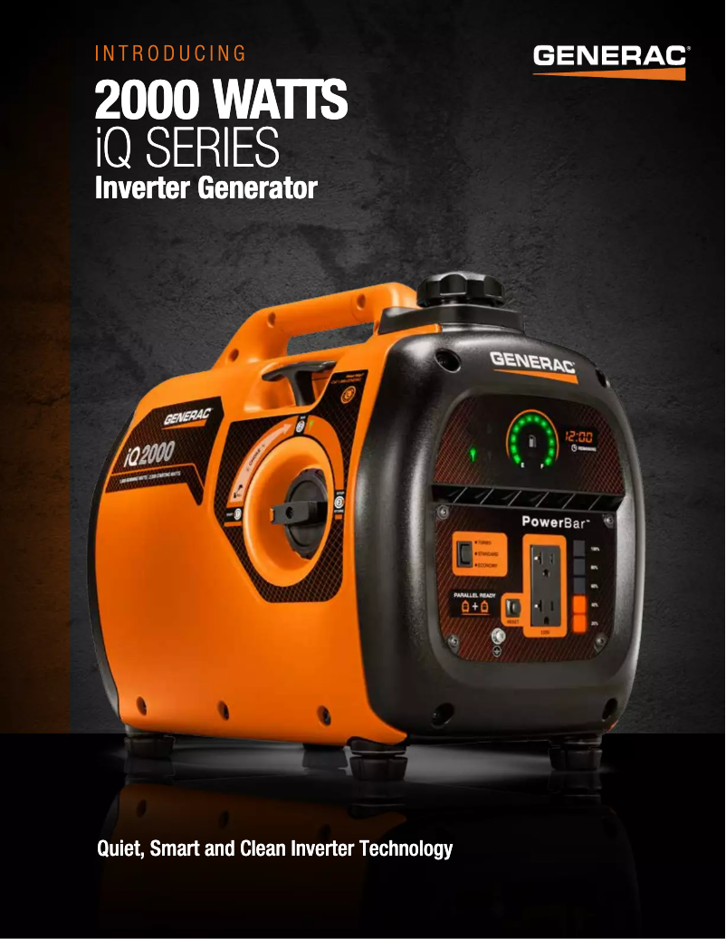 Page 1 de la notice Brochure Generac iQ2000
