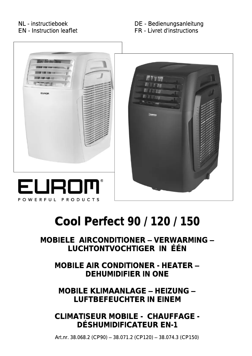 Imagen de la primera página del manual del dispositivo CoolPerfect 90