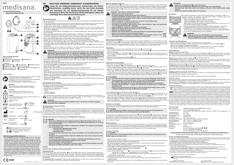 Página 1 del manual Manual de usuario Medisana IN 525