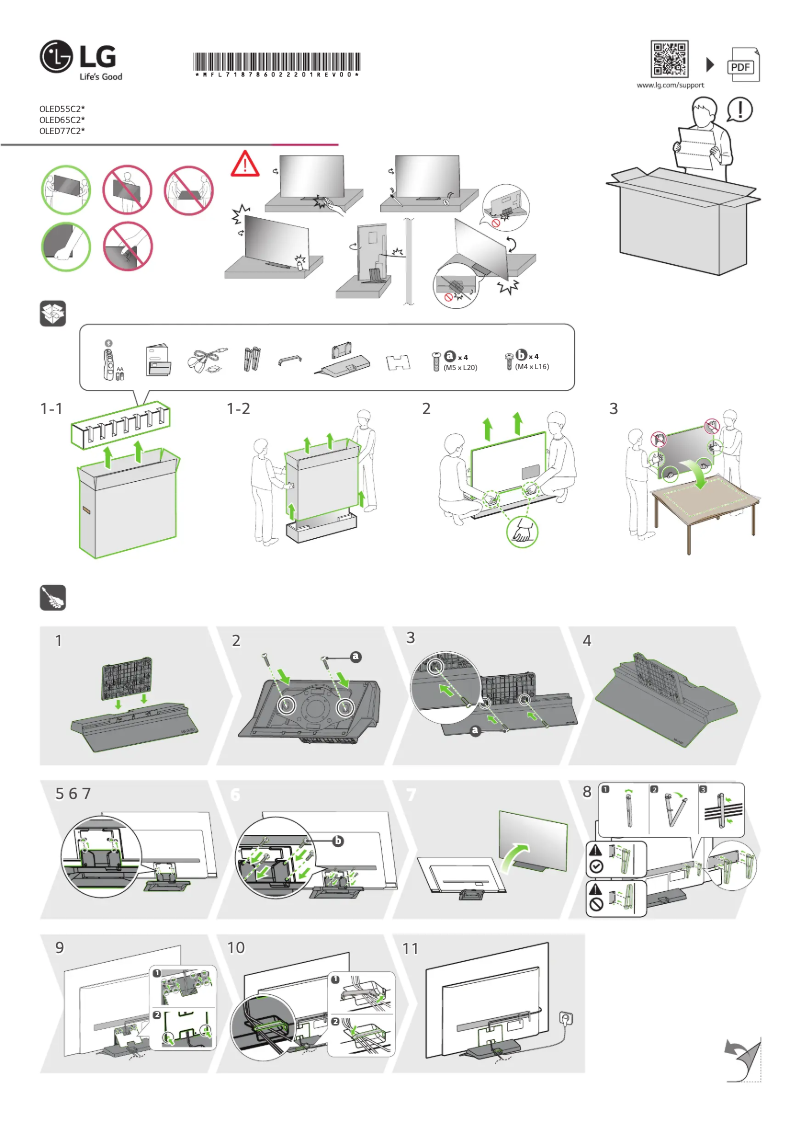 Image de la première page du manuel de l'appareil OLED77C26LD