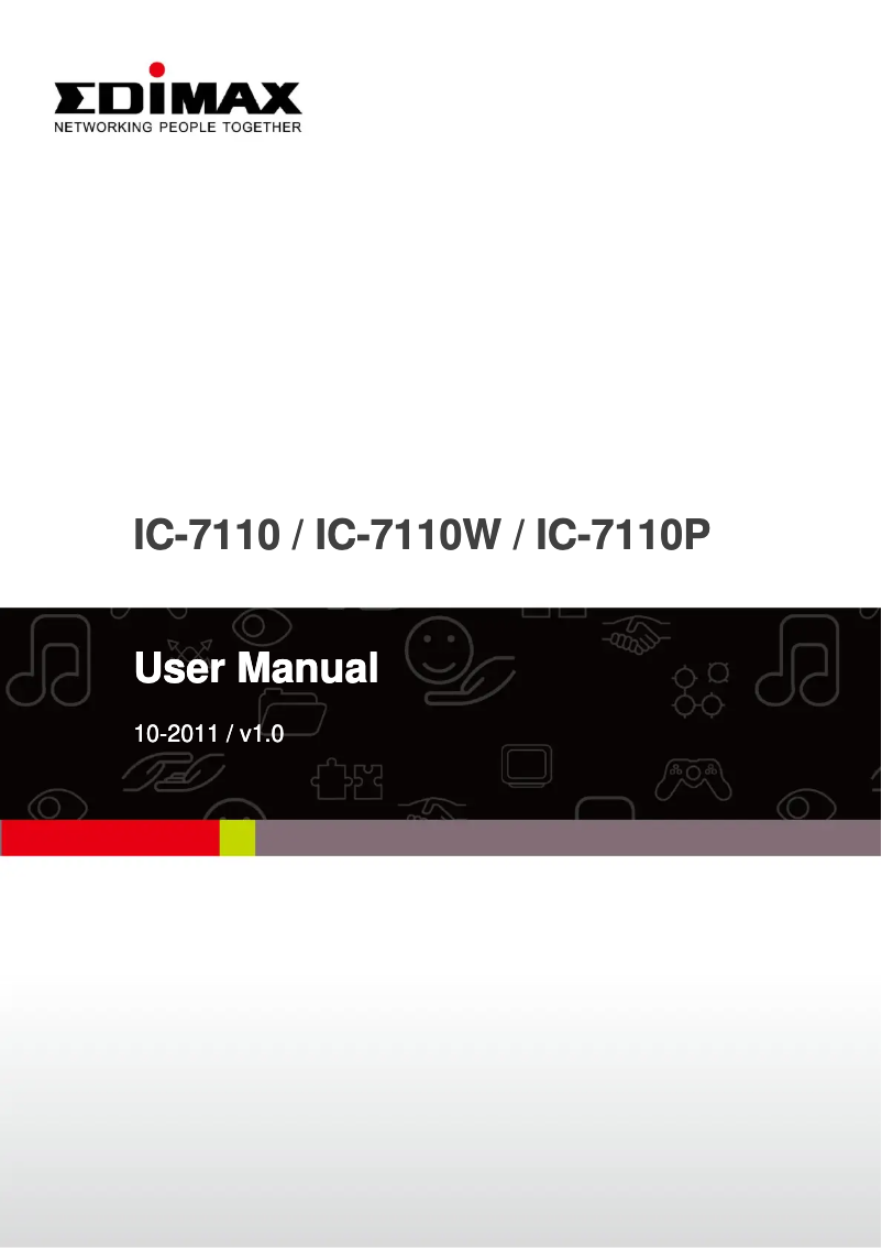 Image de la première page du manuel de l'appareil IC-7110