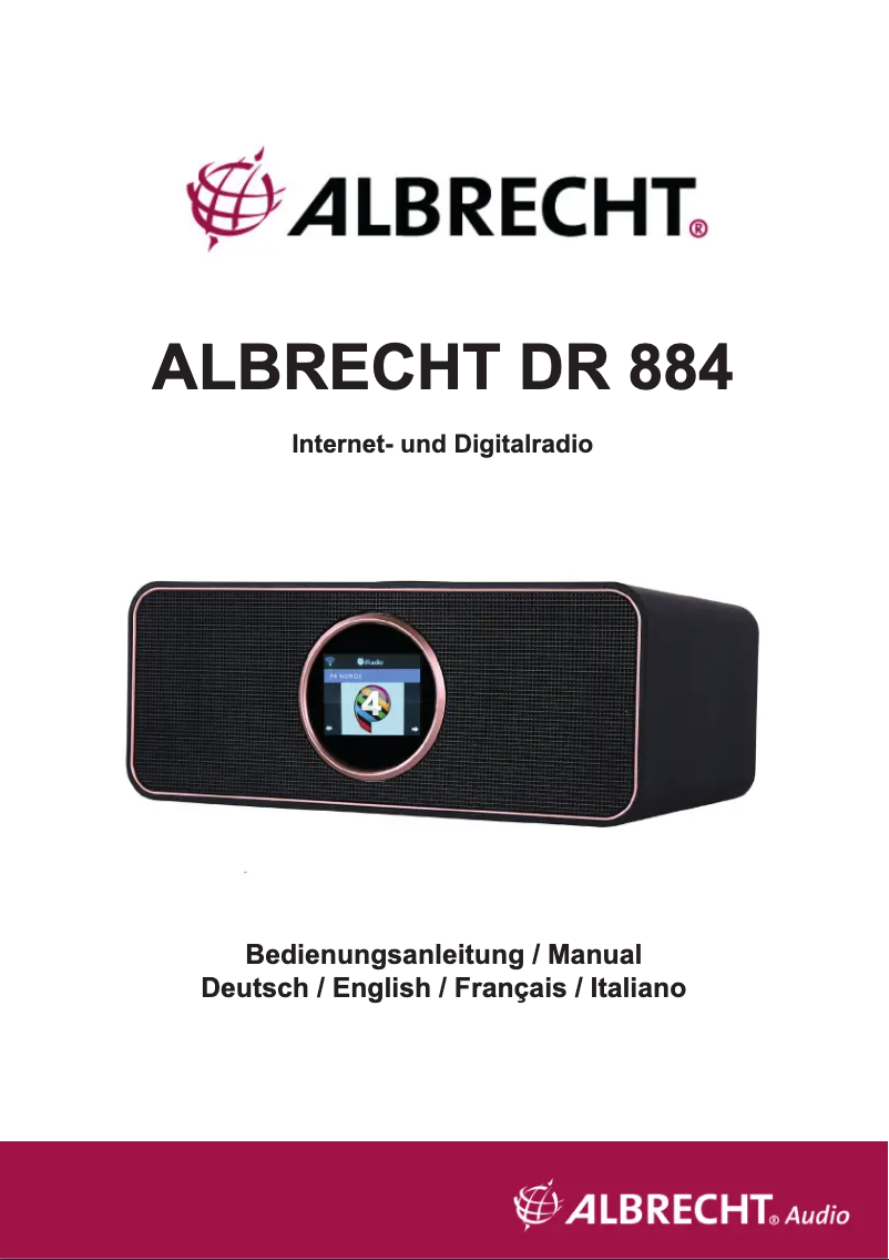 Página 1 del manual Manual de usuario Albrecht DR 884