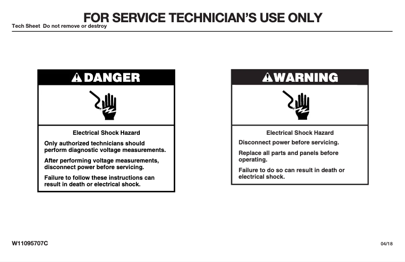 Page 1 of the manual Warranty Information Whirlpool WEE750H0HV