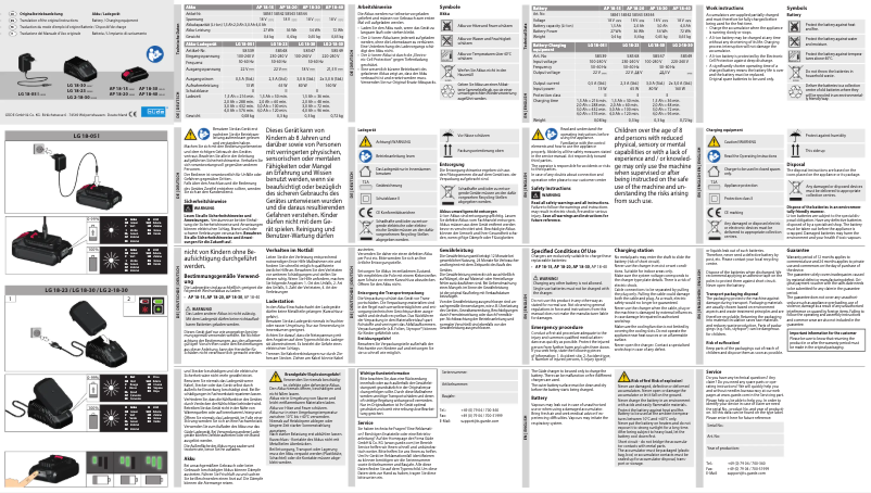 Image de la première page du manuel de l'appareil LG 18-30
