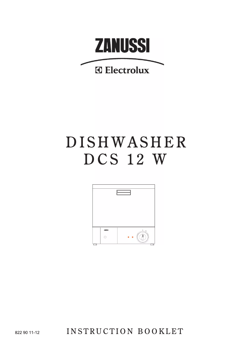 Image de la première page du manuel de l'appareil DCS12W