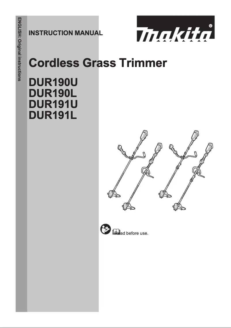 Page 1 de la notice Manuel utilisateur Makita DUR191LRT8
