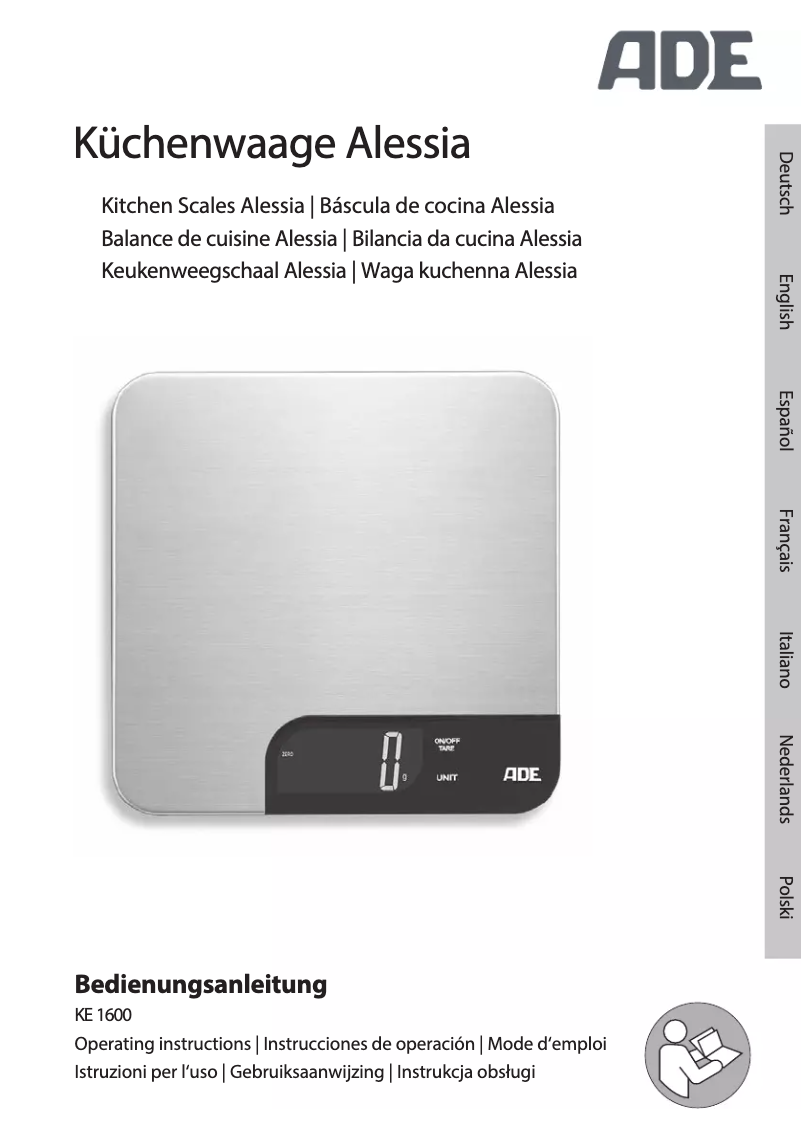 Image de la première page du manuel de l'appareil Allesia KE 1600