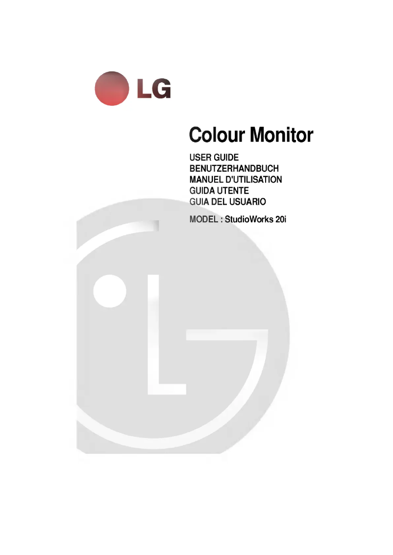 Page 1 de la notice Manuel utilisateur LG CF203