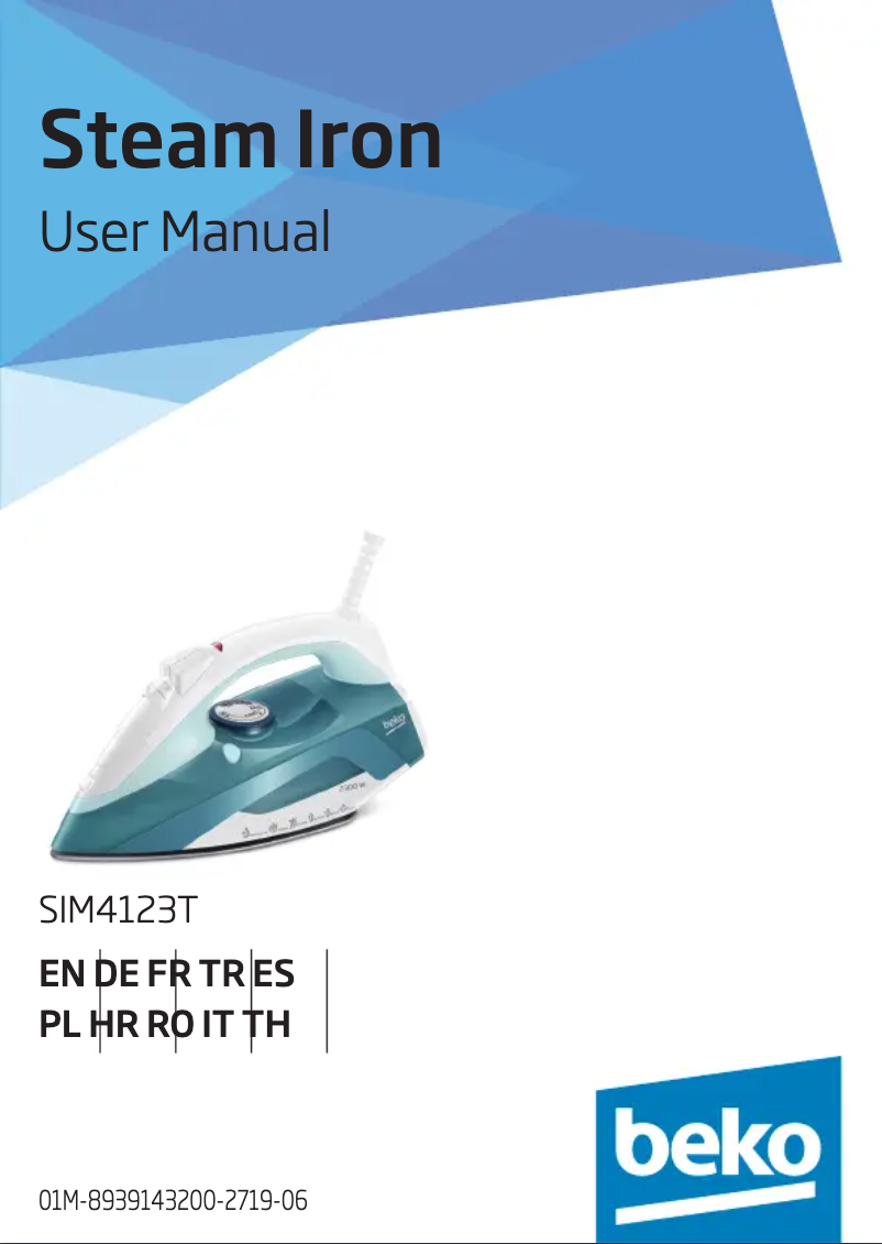 Page 1 de la notice Manuel utilisateur Beko SIM4123T