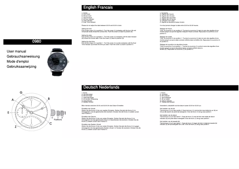 Página 1 del manual Manual de usuario Davis 0980