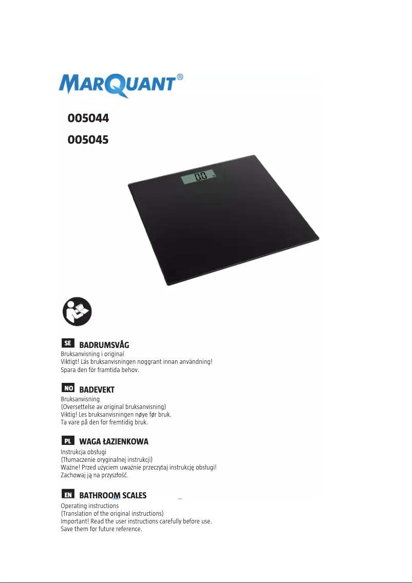 Image de la première page du manuel de l'appareil 005-044