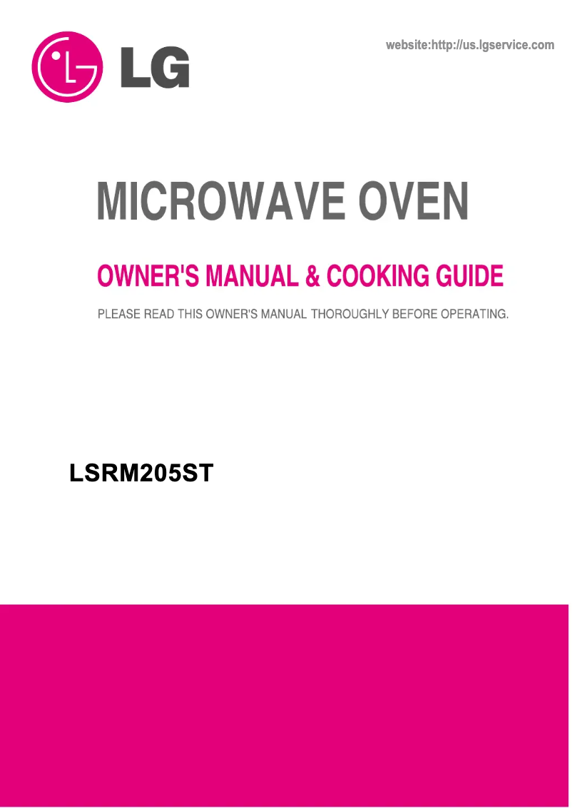 Image de la première page du manuel de l'appareil Studio LSRM205ST